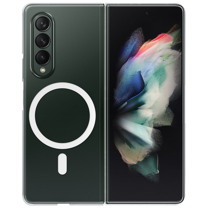 Anti Yellow Magsafe Clear Case for Samsung  Galaxy Z Fold 3