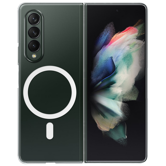 Anti Yellow Magsafe Clear Case for Samsung  Galaxy Z Fold 3