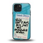 sandwich order back phone cover | glass case for iphone 13 mini