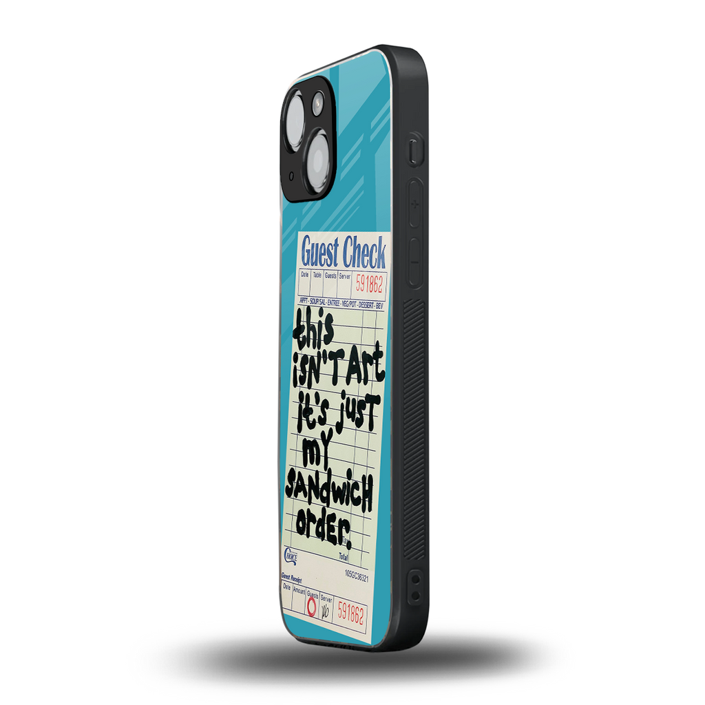 sandwich order back phone cover | glass case for iphone 13 mini