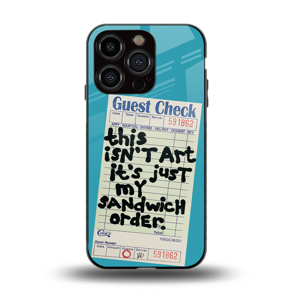 sandwich order back phone cover | glass case for iphone 13 pro