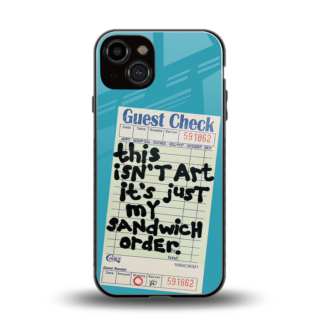 sandwich order back phone cover | glass case for iphone 13