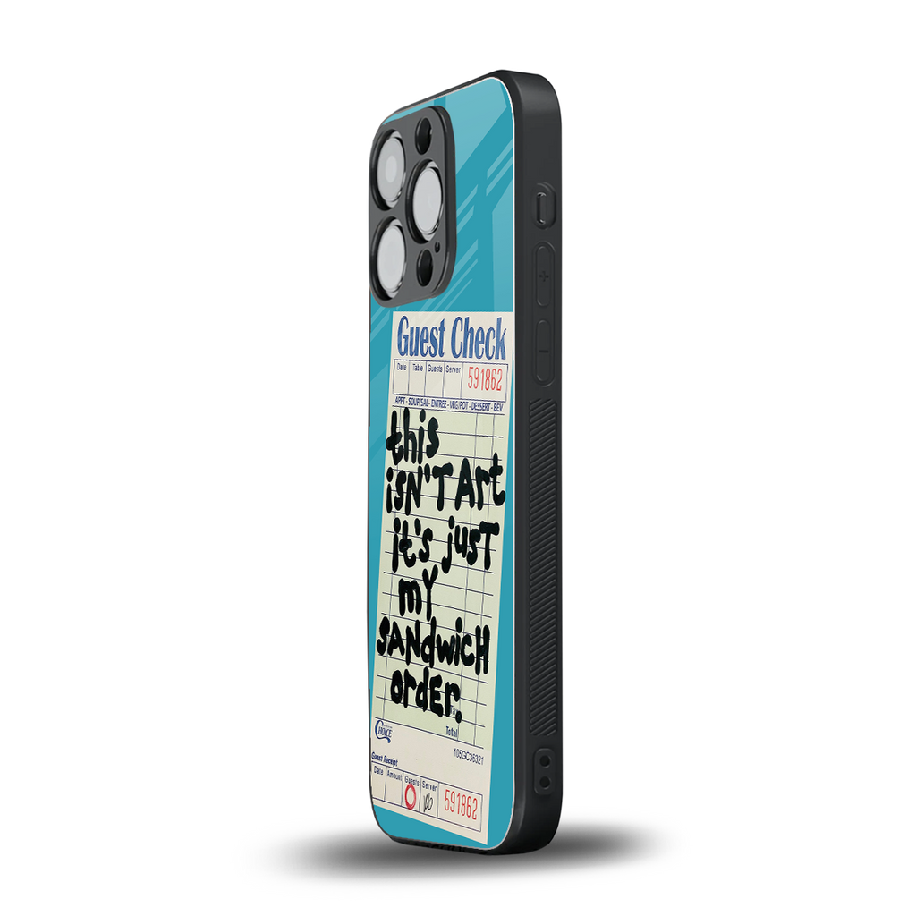 sandwich order back phone cover | glass case for iphone 14 pro
