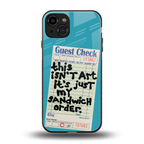 sandwich order back phone cover | glass case for iphone 15