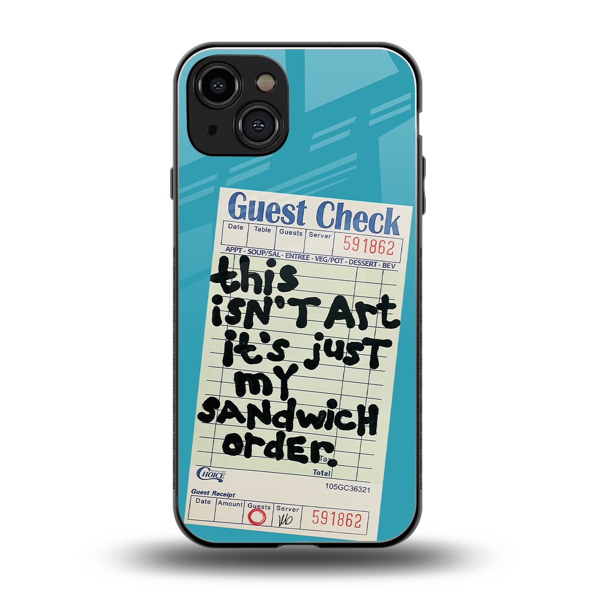 sandwich order back phone cover | glass case for iphone 15