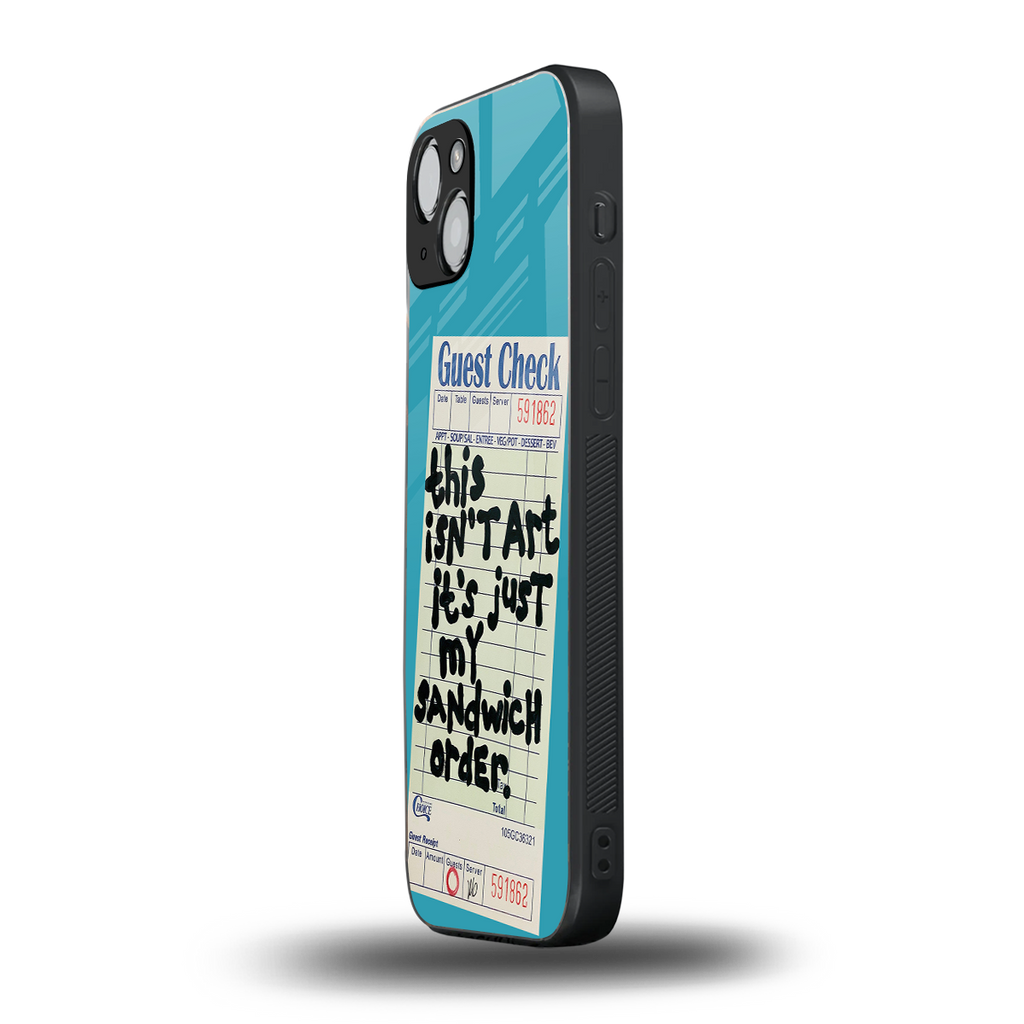 sandwich order back phone cover | glass case for iphone 14