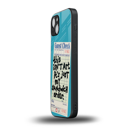 sandwich order back phone cover | glass case for iphone 14