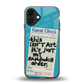 sandwich order back phone cover | glass case for iphone 16 plus