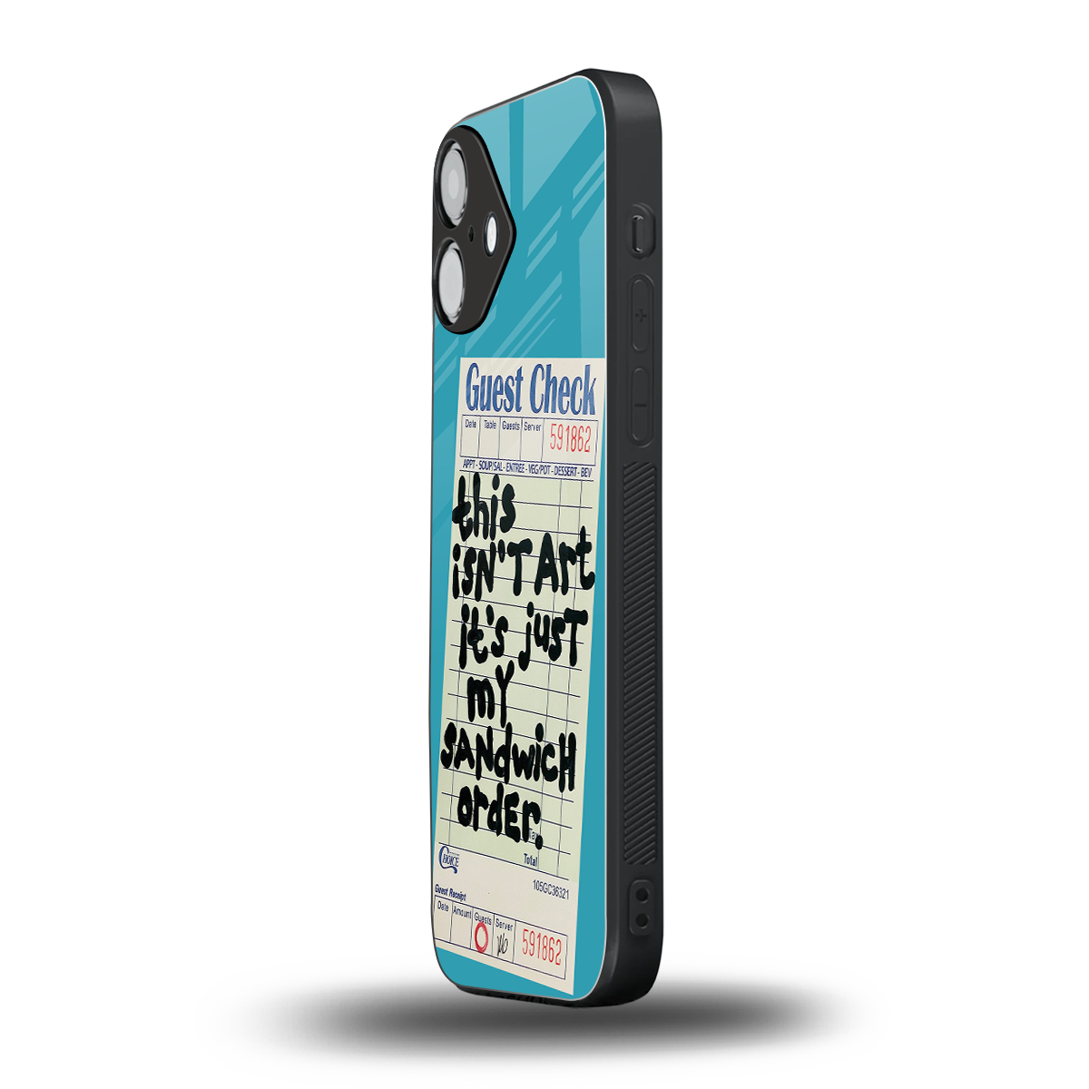 sandwich order back phone cover | glass case for iphone 16 plus
