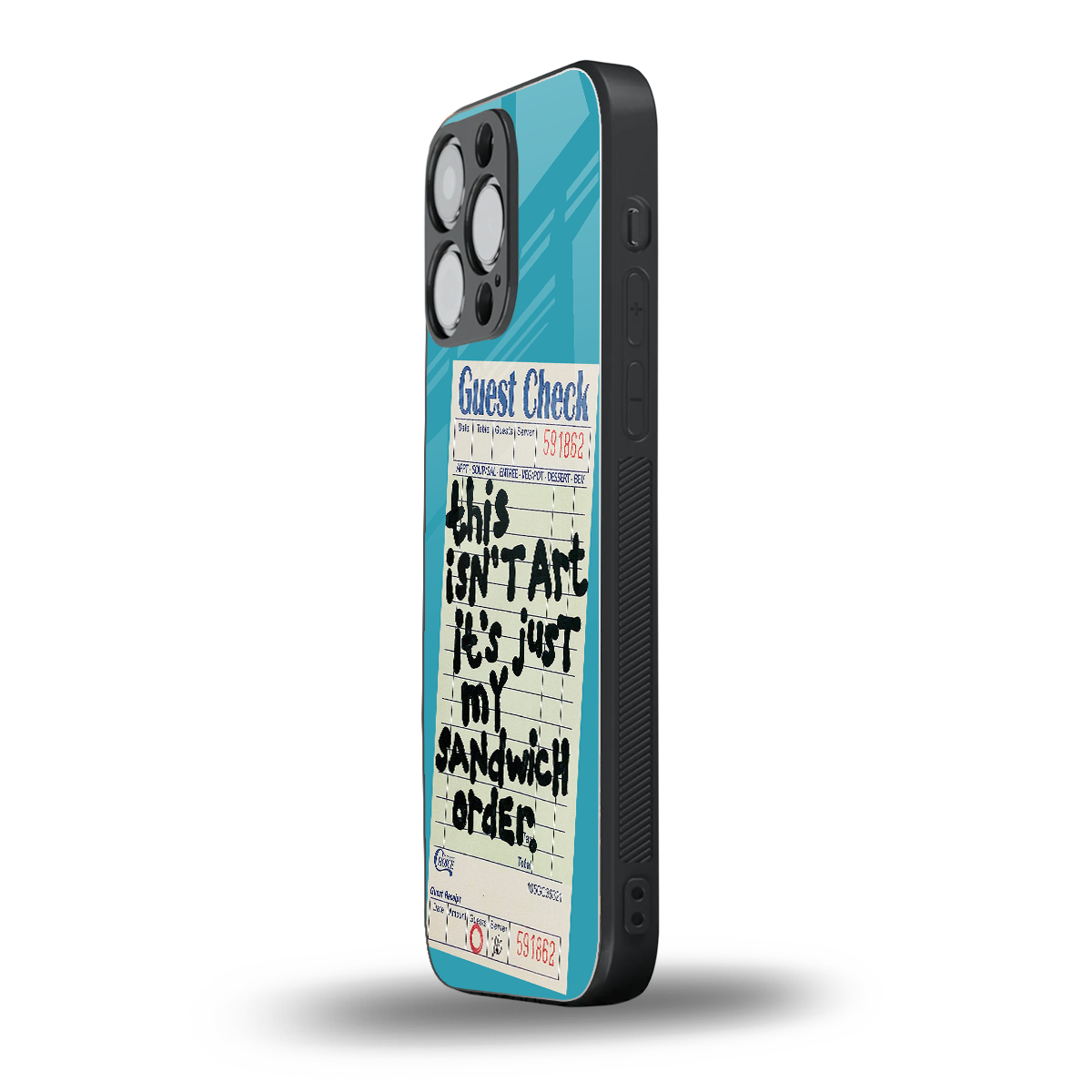 sandwich order back phone cover | glass case for iphone 16 pro max
