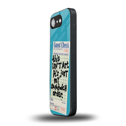 sandwich order back phone cover | glass case for iphone 16e