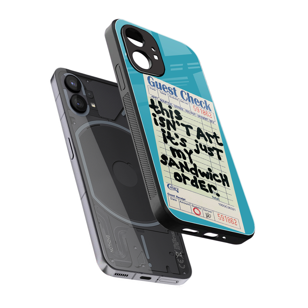sandwich order back phone cover | glass case for nothing phone 1