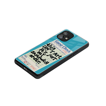 sandwich order back phone cover | glass case for nothing phone 1