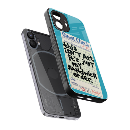 sandwich order back phone cover | glass case for nothing phone 2