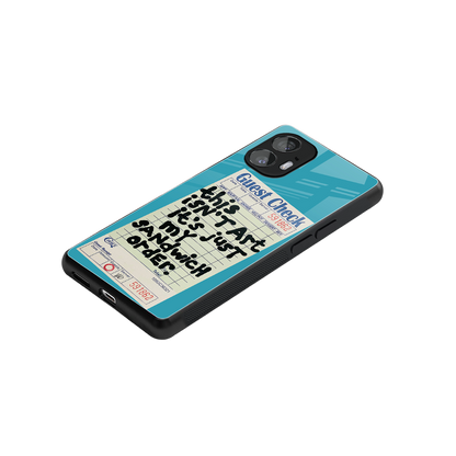 sandwich order back phone cover | glass case for nothing phone 2