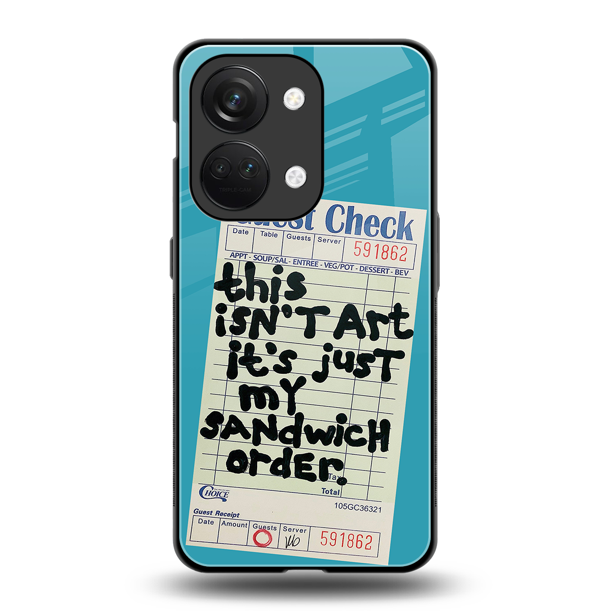 sandwich order back phone cover | glass case for oneplus nord 3