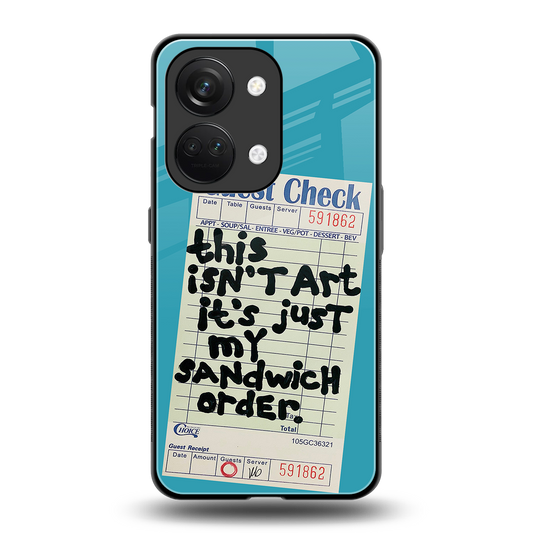 sandwich order back phone cover | glass case for oneplus nord 3