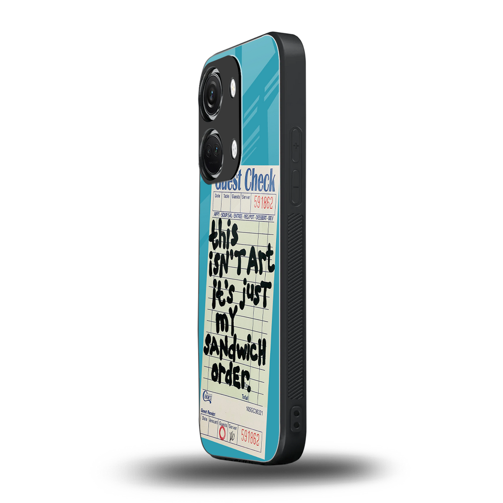 sandwich order back phone cover | glass case for oneplus nord 3