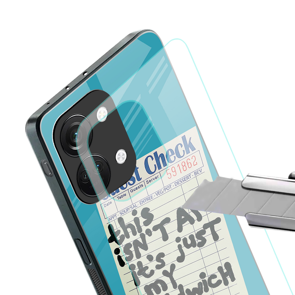 sandwich order back phone cover | glass case for oneplus nord 3