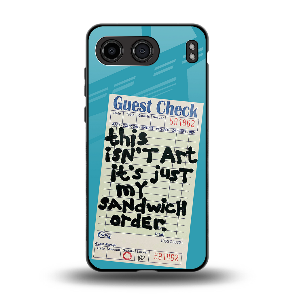 sandwich order back phone cover | glass case for oneplus nord 4