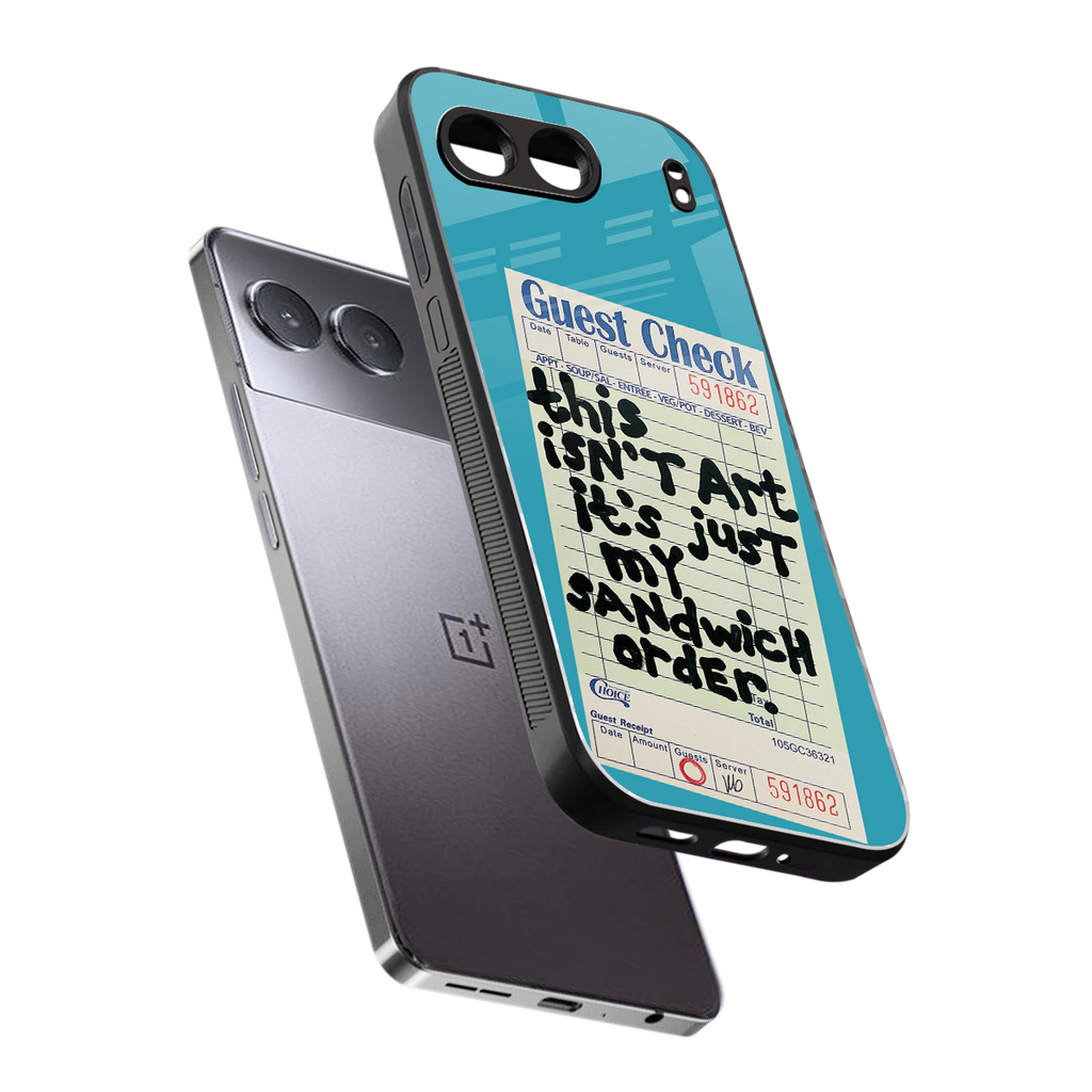 sandwich order back phone cover | glass case for oneplus nord 4