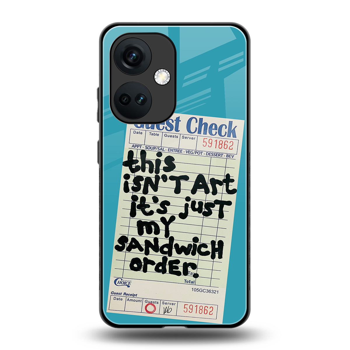 sandwich order back phone cover | glass case for oneplus nord ce 3