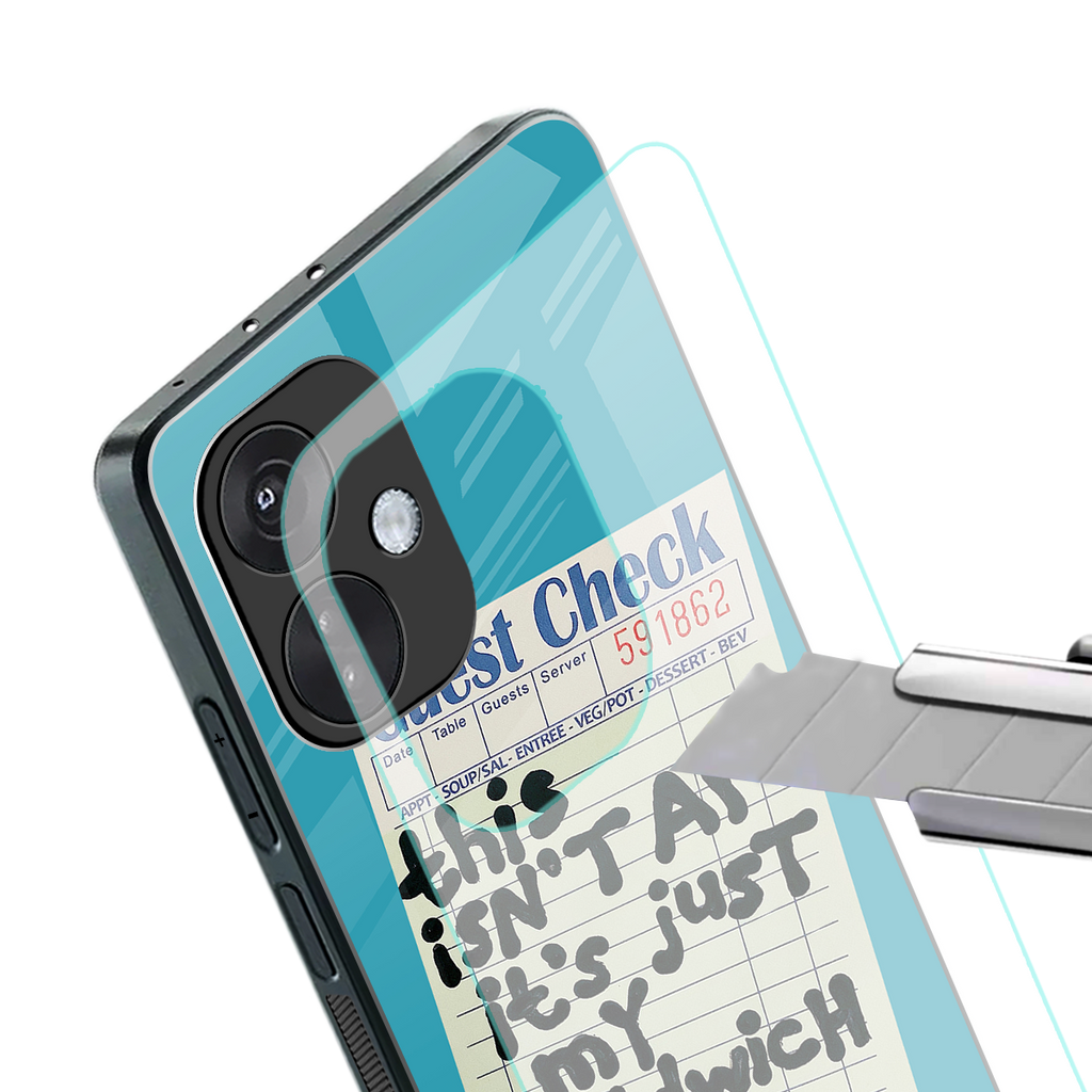 sandwich order back phone cover | glass case for oneplus nord ce 3