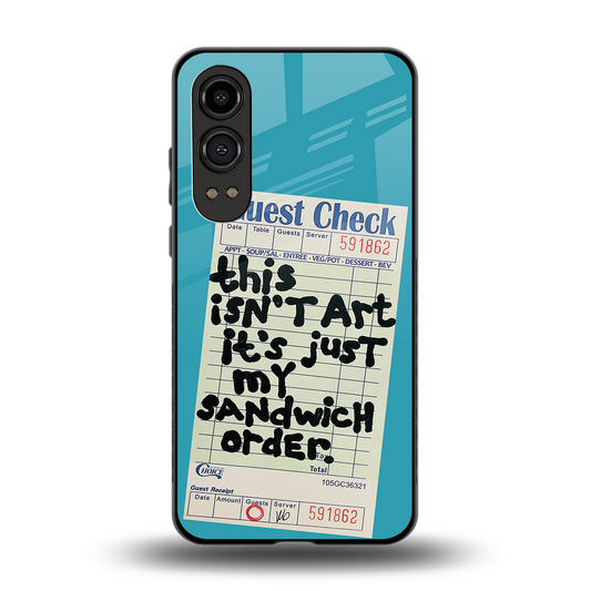 sandwich order back phone cover | glass case for oneplus nord ce 4 lite