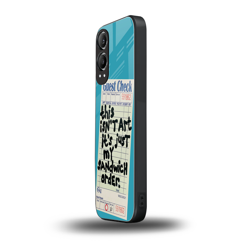sandwich order back phone cover | glass case for oneplus nord ce 4 lite
