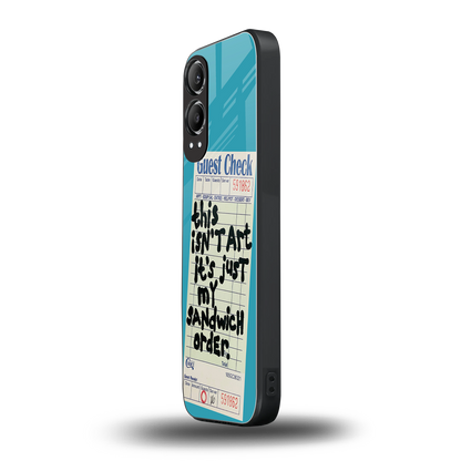 sandwich order back phone cover | glass case for oneplus nord ce 4 lite