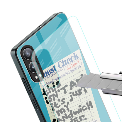 sandwich order back phone cover | glass case for oneplus nord ce 4 lite