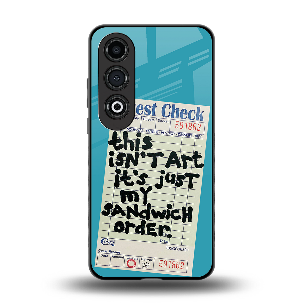 sandwich order back phone cover | glass case for oneplus nord ce 4