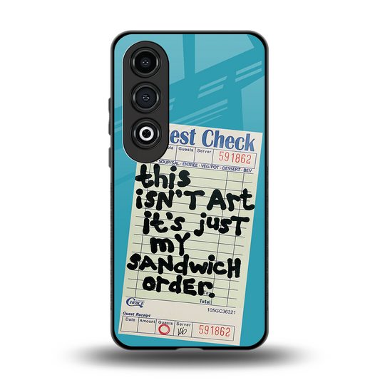 sandwich order back phone cover | glass case for oneplus nord ce 4