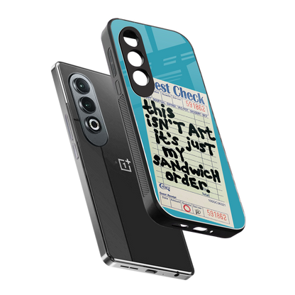 sandwich order back phone cover | glass case for oneplus nord ce 4