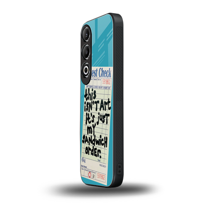 sandwich order back phone cover | glass case for oneplus nord ce 4