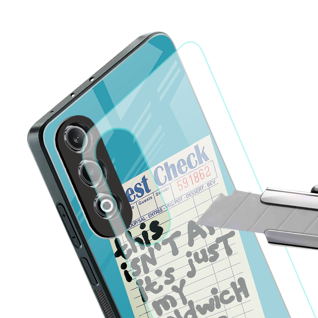 sandwich order back phone cover | glass case for oneplus nord ce 4