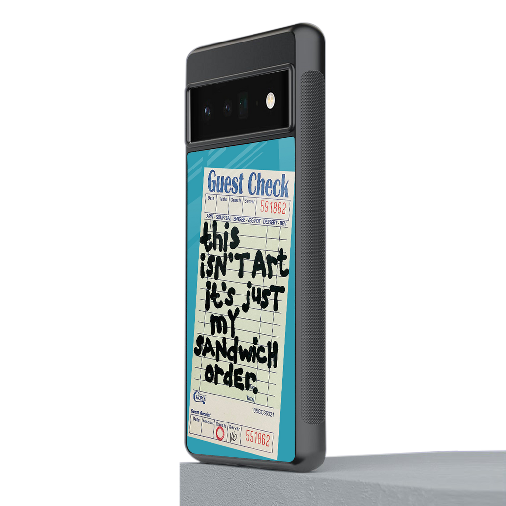 sandwich order back phone cover | glass case for google pixel 6 pro