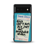sandwich order back phone cover | glass case for Google Pixel 6A