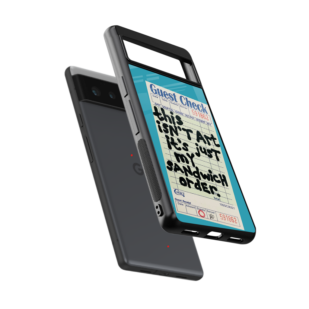 sandwich order back phone cover | glass case for google pixel 6