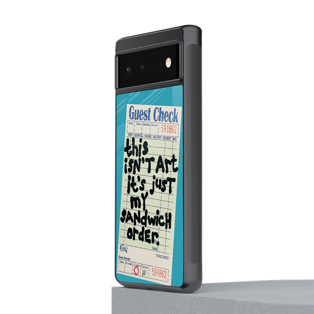 sandwich order back phone cover | glass case for google pixel 6