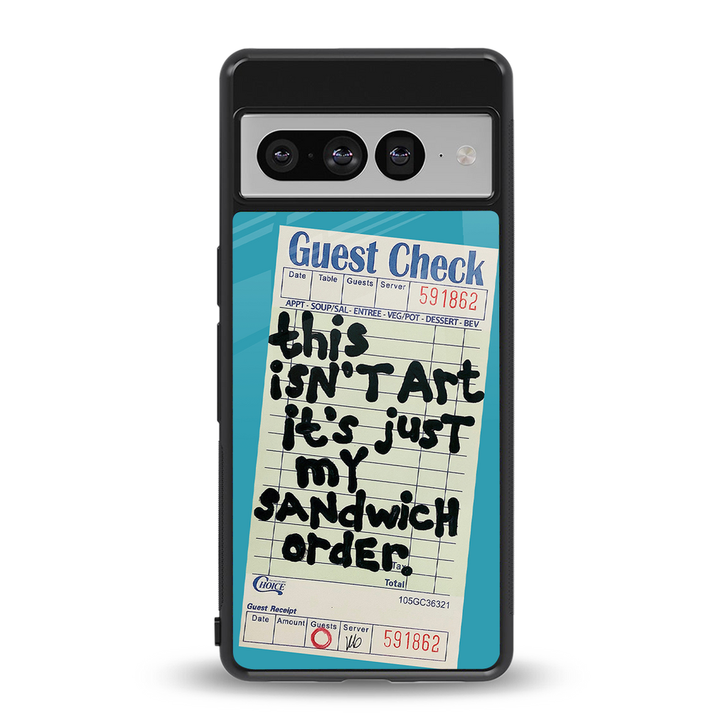 sandwich order back phone cover | glass case for google pixel 7 pro