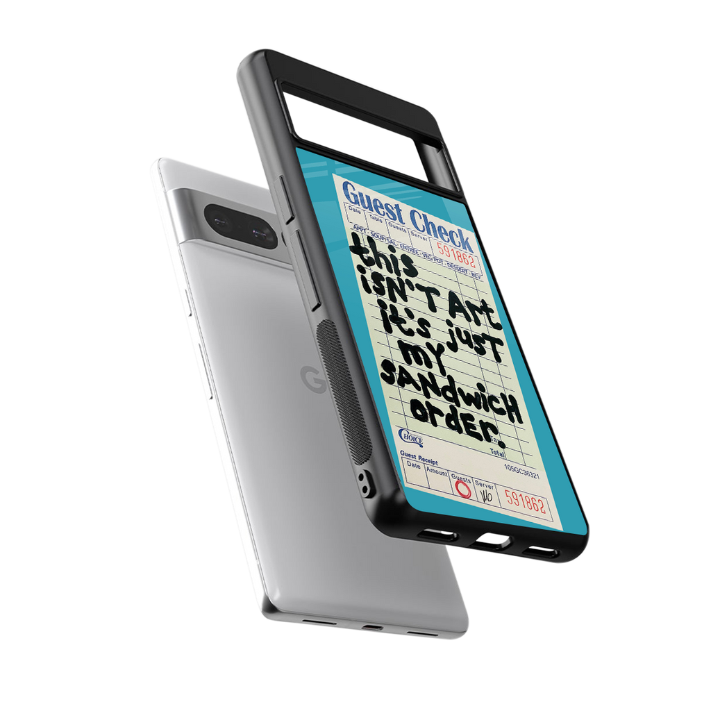 sandwich order back phone cover | glass case for google pixel 7 pro