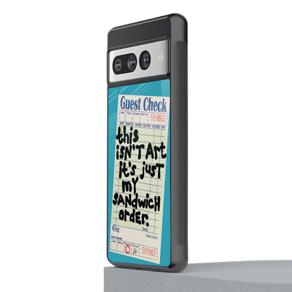 sandwich order back phone cover | glass case for google pixel 7 pro