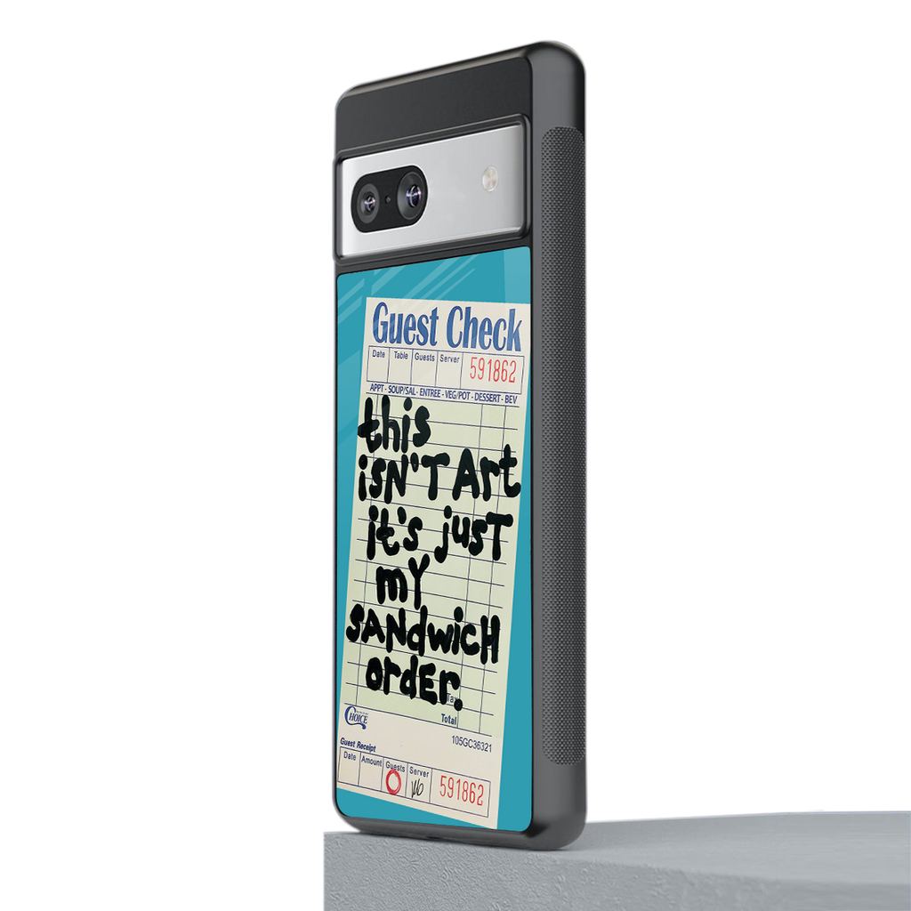 sandwich order back phone cover | glass case for Google Pixel 7