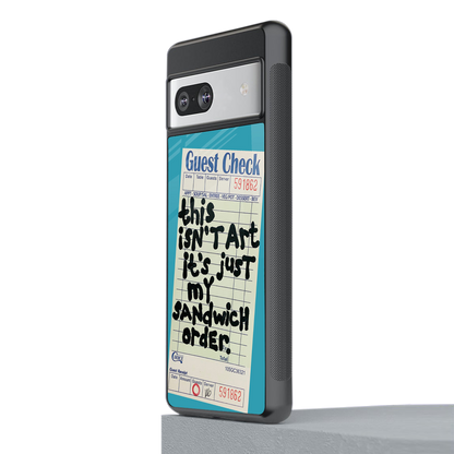 sandwich order back phone cover | glass case for Google Pixel 7A