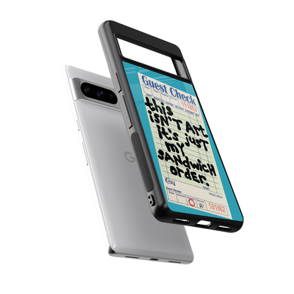 sandwich order back phone cover | glass case for google pixel 8 pro
