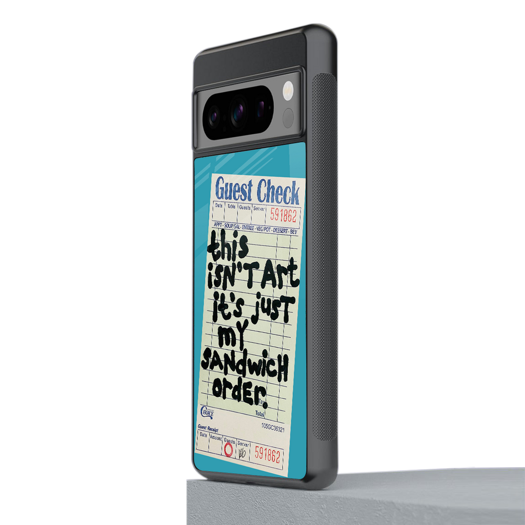 sandwich order back phone cover | glass case for google pixel 8 pro