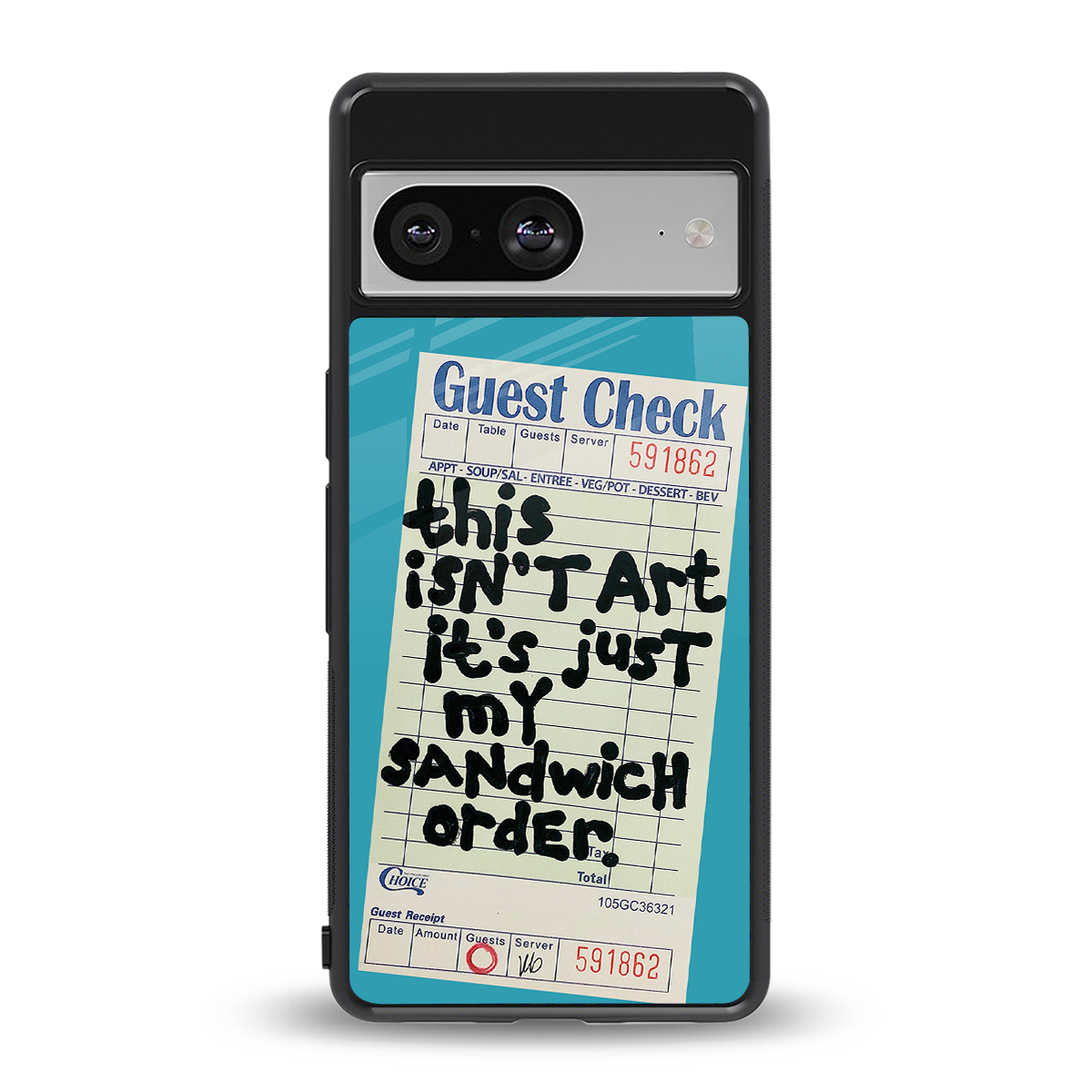 sandwich order back phone cover | glass case for Google Pixel 8