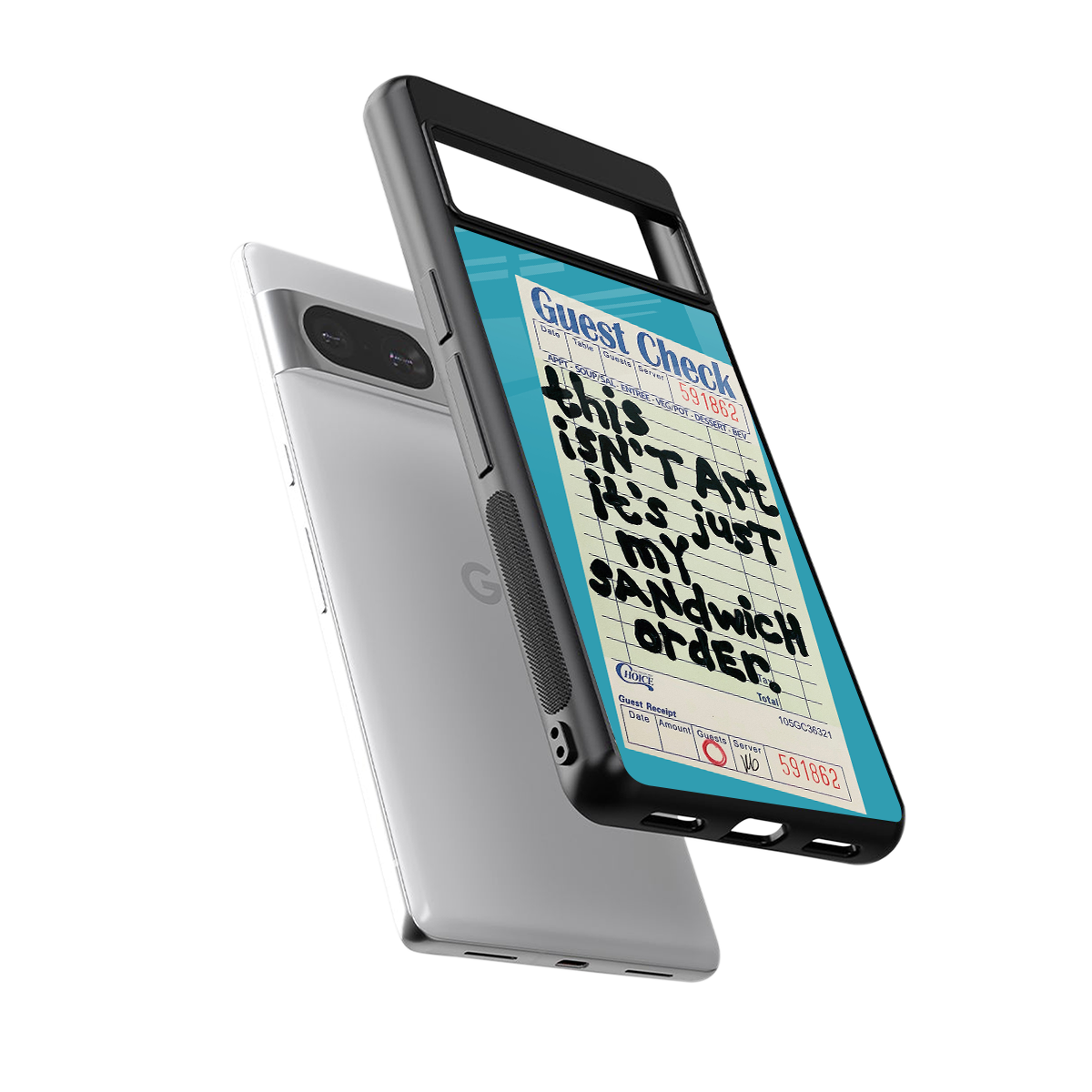 sandwich order back phone cover | glass case for Google Pixel 8