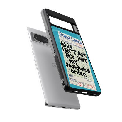 sandwich order back phone cover | glass case for Google Pixel 8